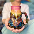 12-B New Earth Mash-up Notched Mug, 28 oz.