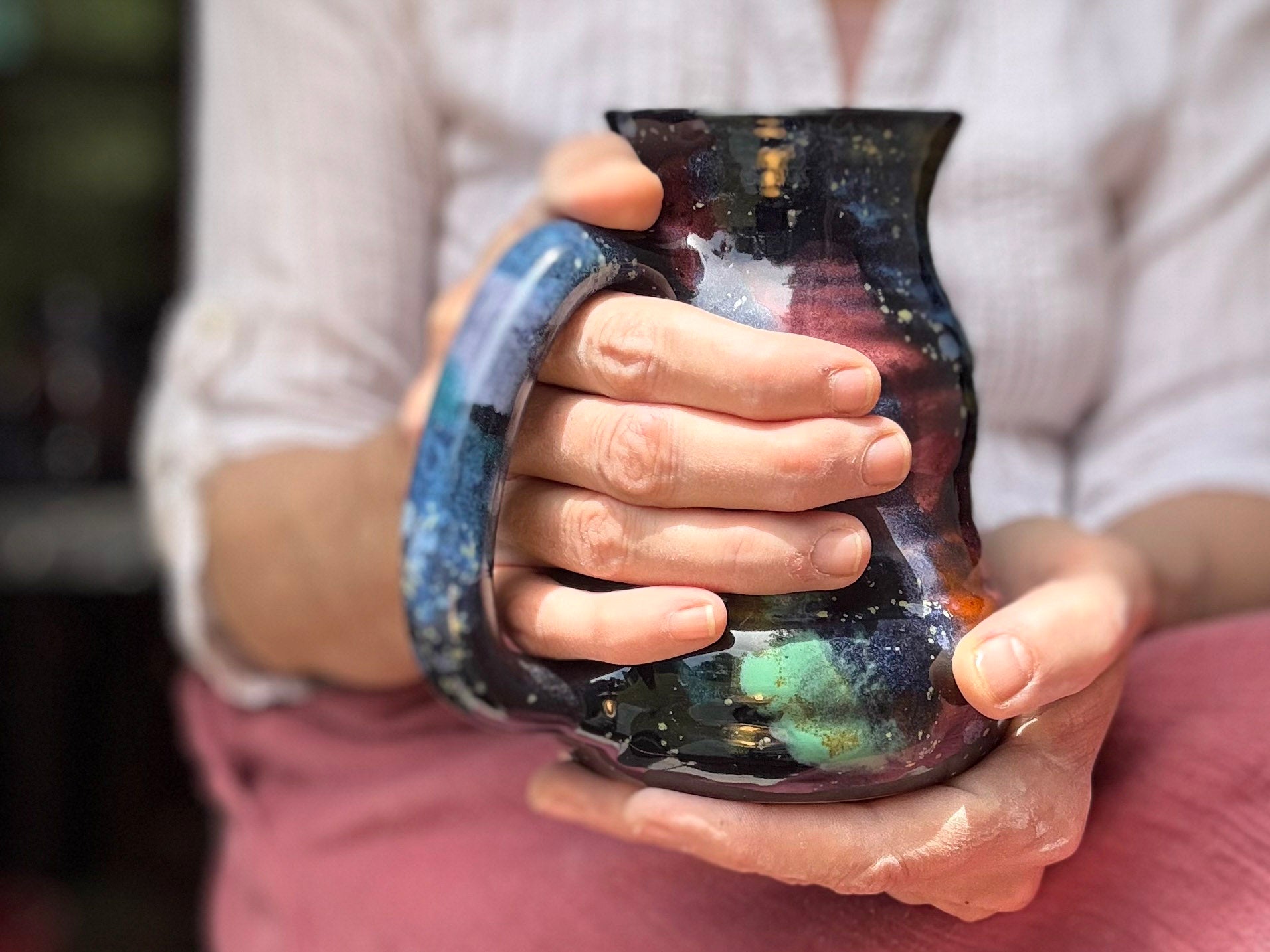 14-A Rainbow Stellar Cuddle Mug - TOP SHELF, 22 oz.