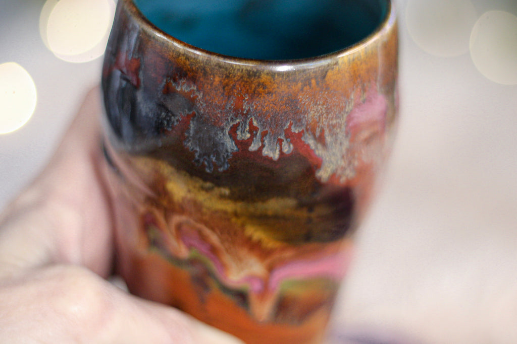 12-C Amber 'Flow' Acorn Beer Cup, 15 oz.