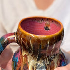 01-B Molten Cheetah Gourd Mug, TOP SHELF - 24 oz.