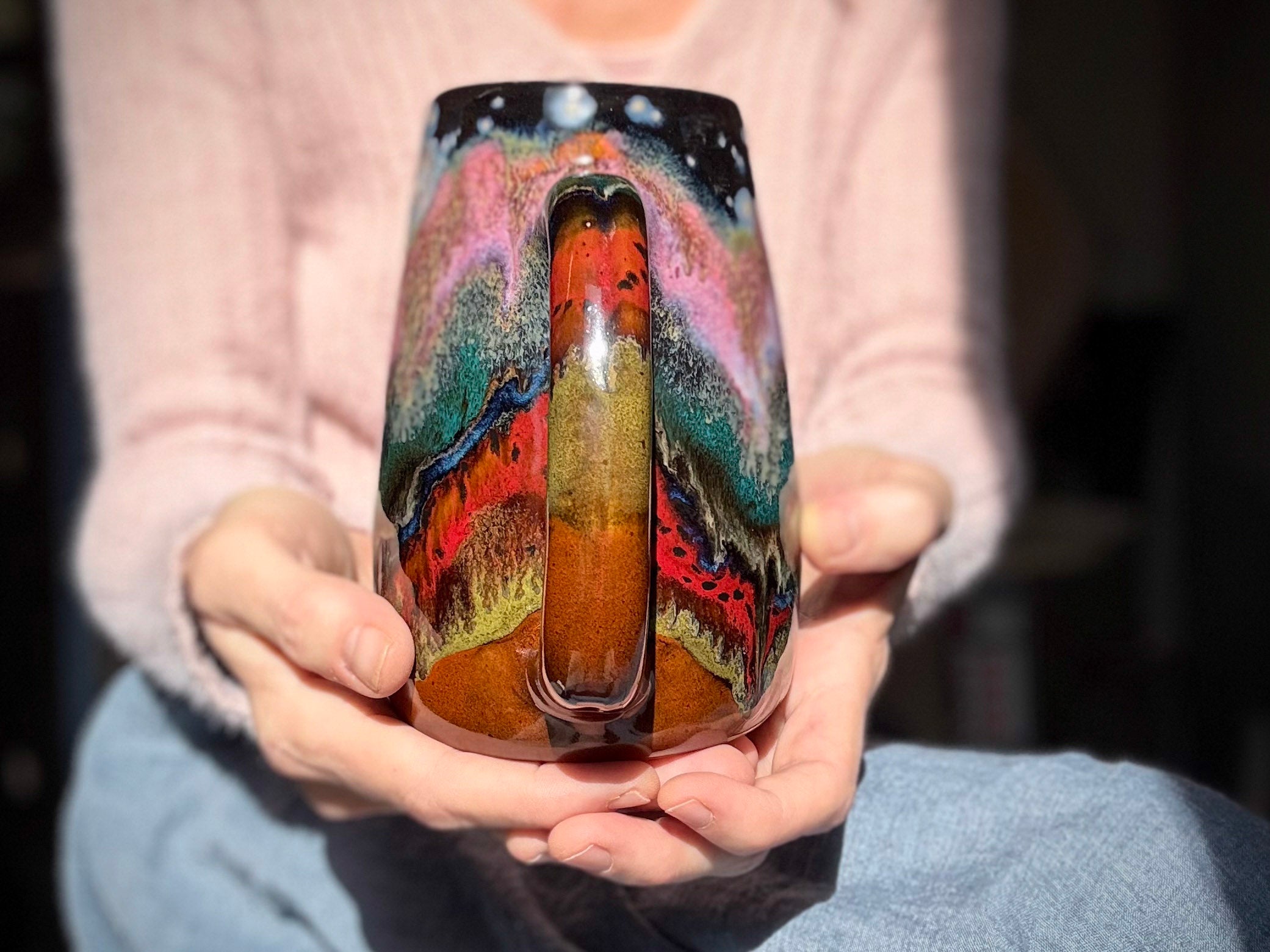 02-A Starry Night Variation Mug - TOP SHELF MISFIT, 24 oz.