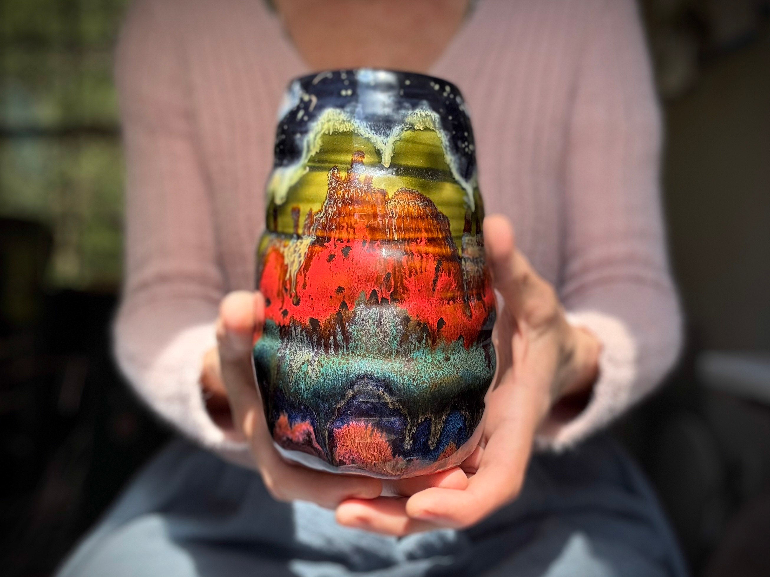 02-B Starry Night Swirly Mug - TOP SHELF, 25 oz.