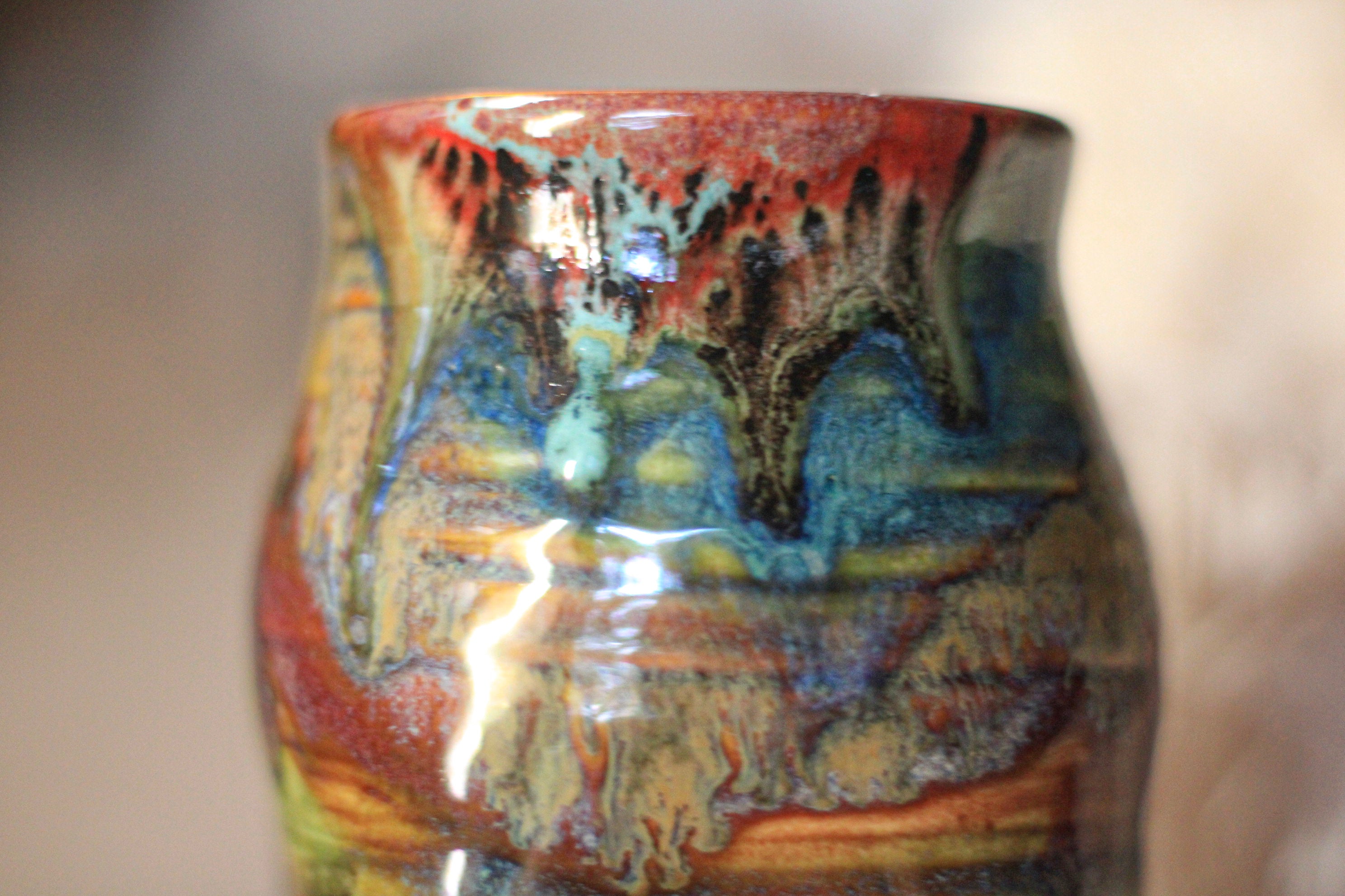 01-E Olive 'FLOW' Textured Divot Mug, 22 oz. (This listing is for one mug)