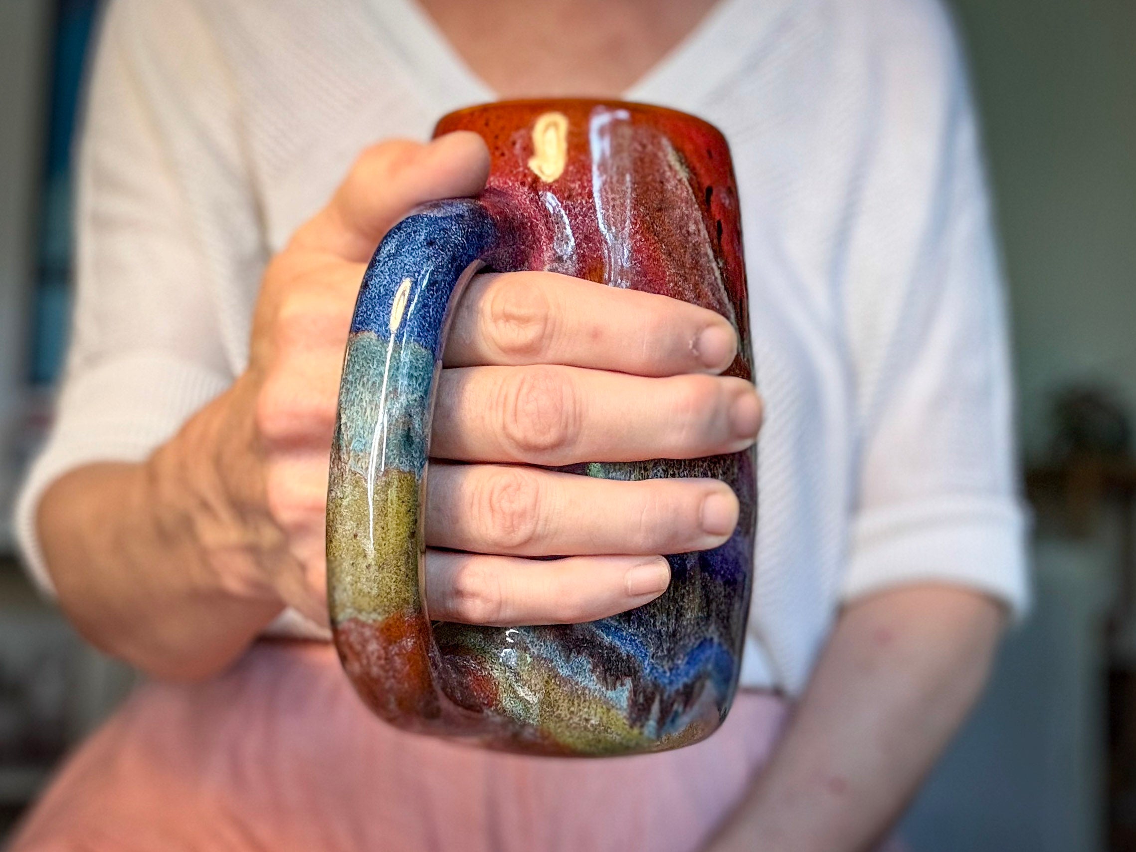 02-C Rainbow Grotto Mug - TOP SHELF, 24 oz.