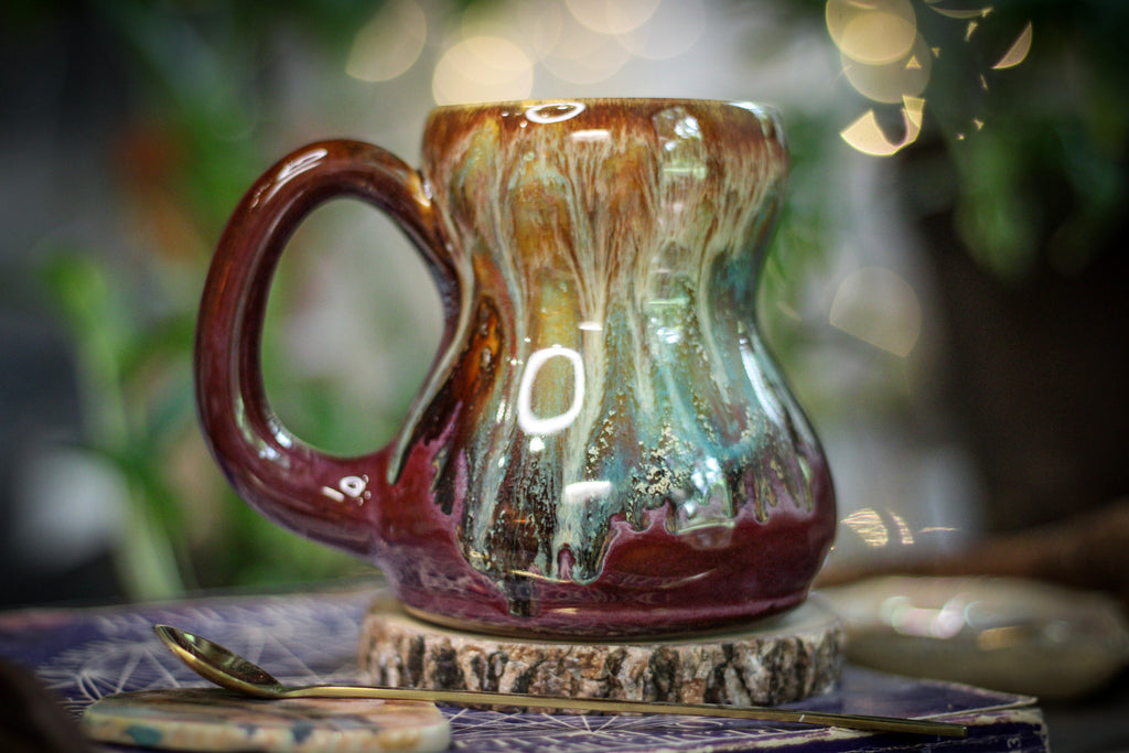 15-D Aqua Falls Acorn Gourd Mug, 17 oz.