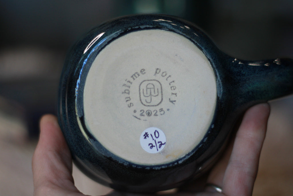 10-F Deep Blue Textured Mug, 20 oz. (This listing is for one mug)