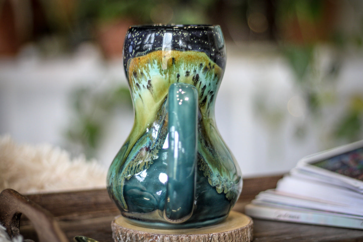13-A Rocky Mountain Midnight Acorn Gourd Mug - TOP SHELF, 21 oz.