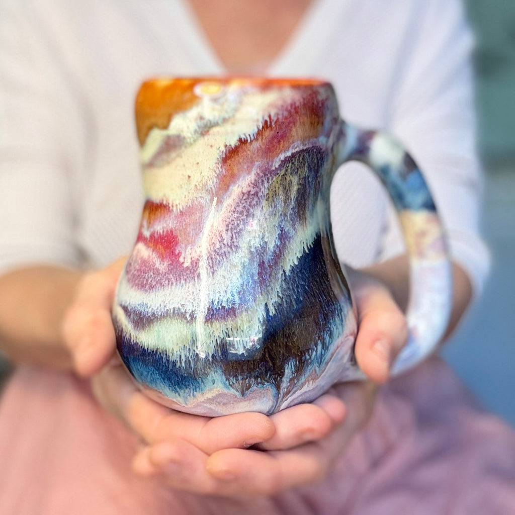 13-D Winter Rainbow Mug, 19 oz.