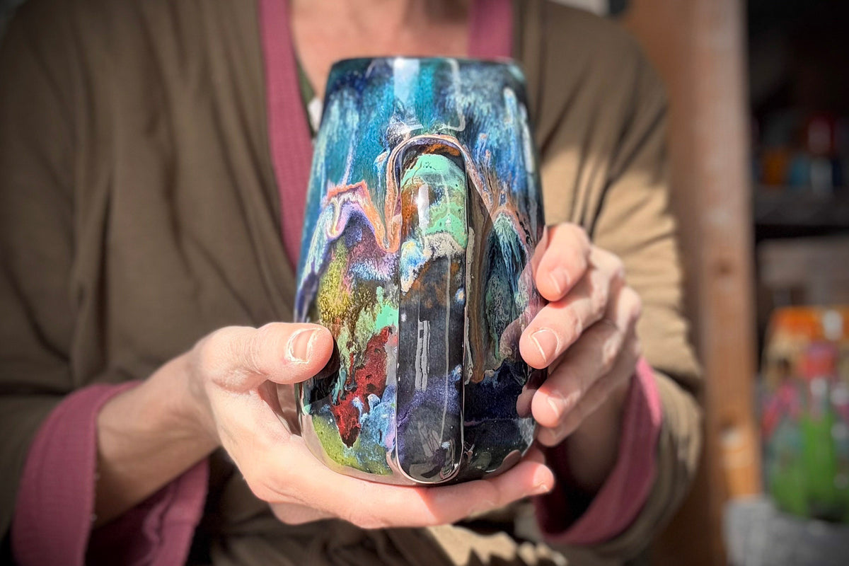 13-D Cosmic Grotto Mug, 25 oz.