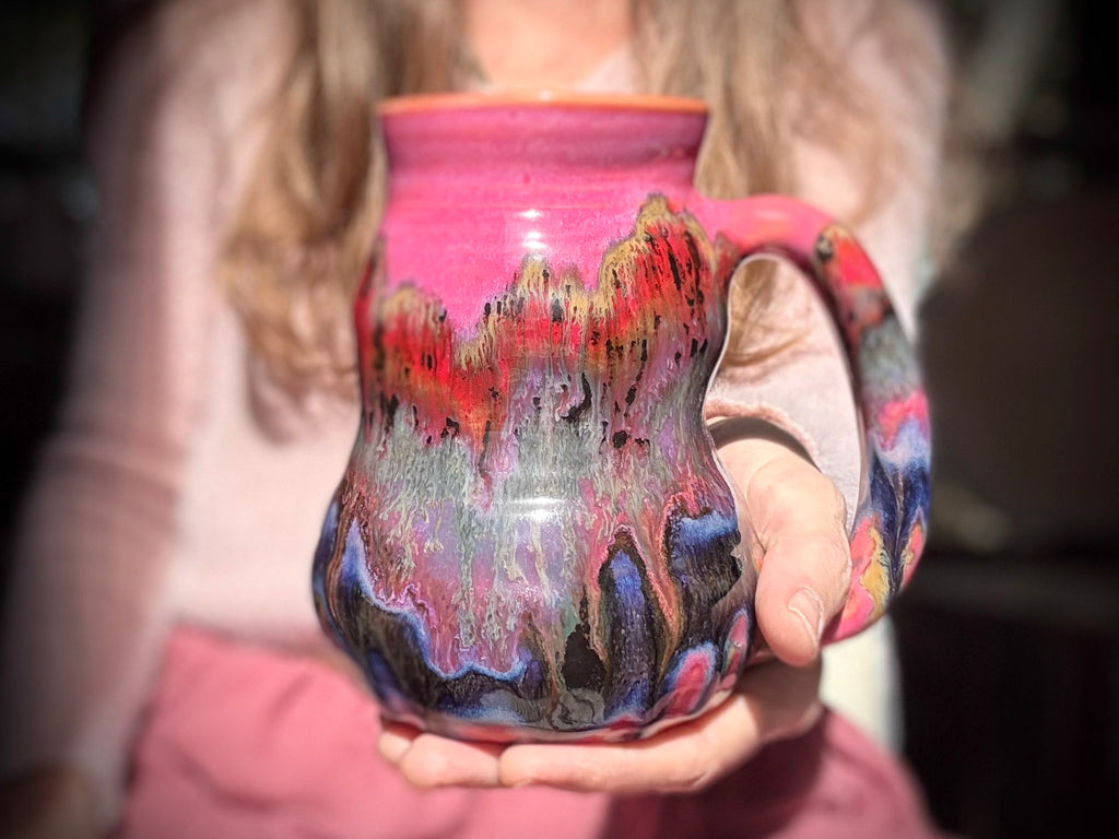 15-B Strawberry Fields Cuddle Mug - TOP SHELF MISFIT, 22 oz.