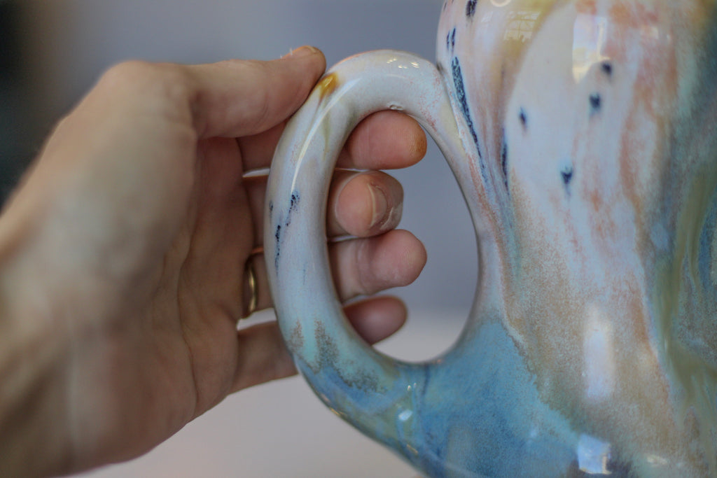 13-B Soft Earth Series PROTOTYPE Gourd Mug - MINOR MISFIT, 22 oz. - 10% off