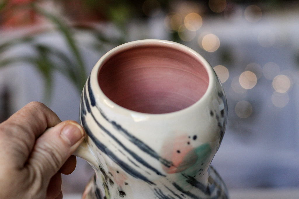 12-D Atomic Jazz Acorn Gourd Mug, 20 oz.