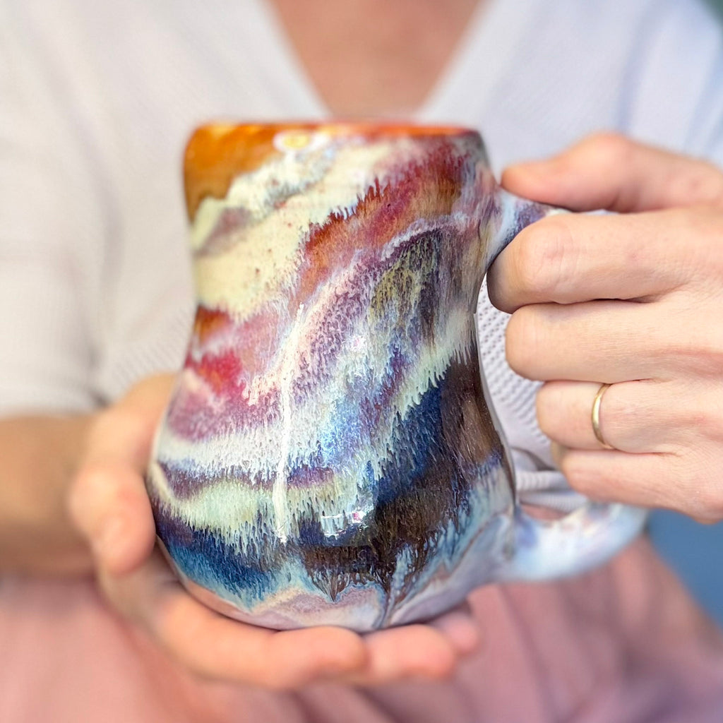 13-D Winter Rainbow Mug, 19 oz.