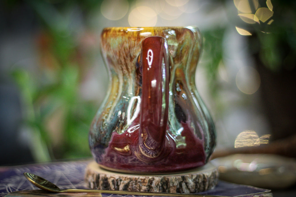 15-D Aqua Falls Acorn Gourd Mug, 17 oz.