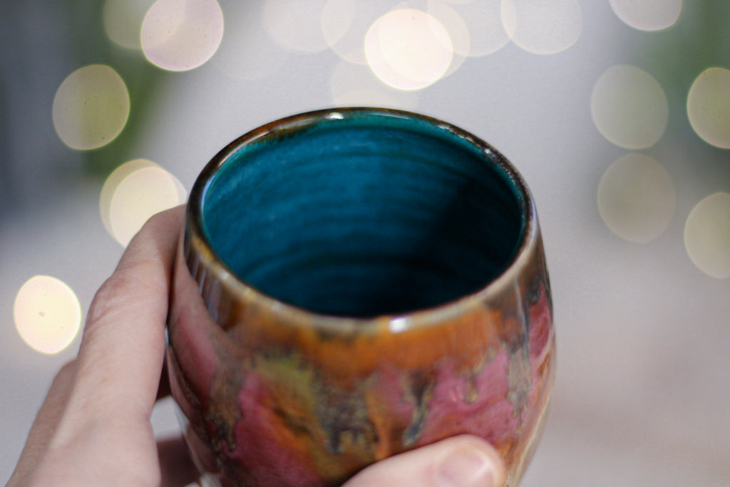 12-C Amber 'Flow' Acorn Beer Cup, 15 oz.