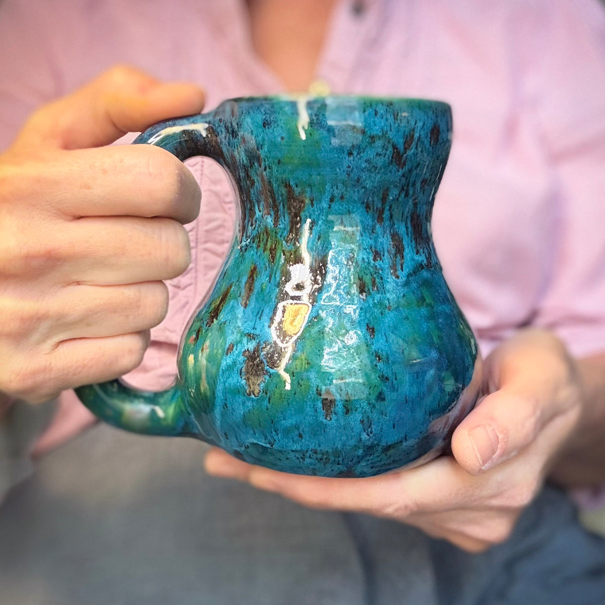 13-D Stone EXPERIMENT Curvy Mug, 19 oz.