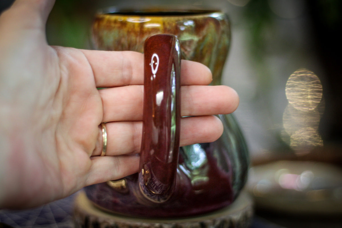 15-D Aqua Falls Acorn Gourd Mug, 17 oz.