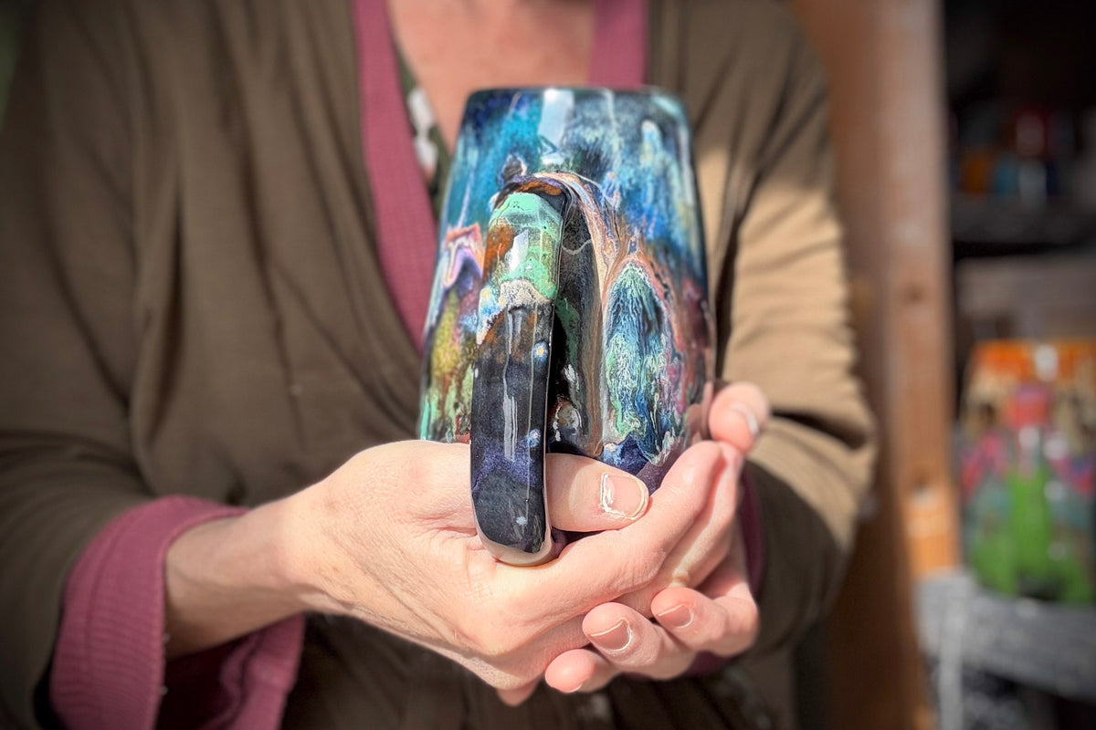 13-D Cosmic Grotto Mug, 25 oz.