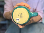 14-C Turquoise PROTOTYPE Swirly Mug, 26 oz.