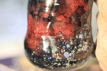 Load image into Gallery viewer, 12-F Scarlet Stellar Chaos Textured Divot Mug, 17 oz.
