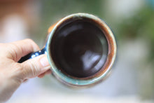 Load image into Gallery viewer, 11-E Blue EXPERIMENT Barely Flared Textured Divot Mug, 20 oz.