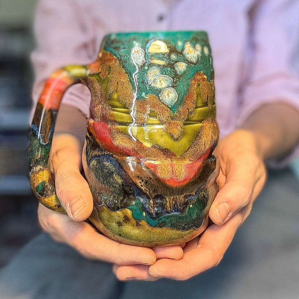 15-B Green Mountain Swirly Mug, 26 oz.