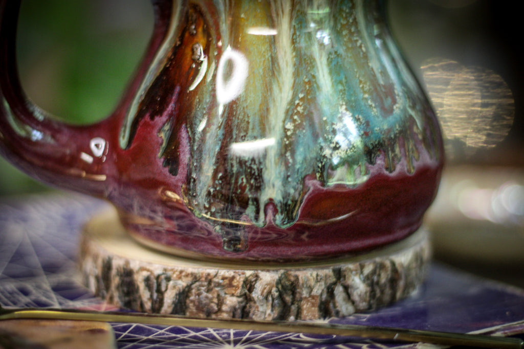 15-D Aqua Falls Acorn Gourd Mug, 17 oz.