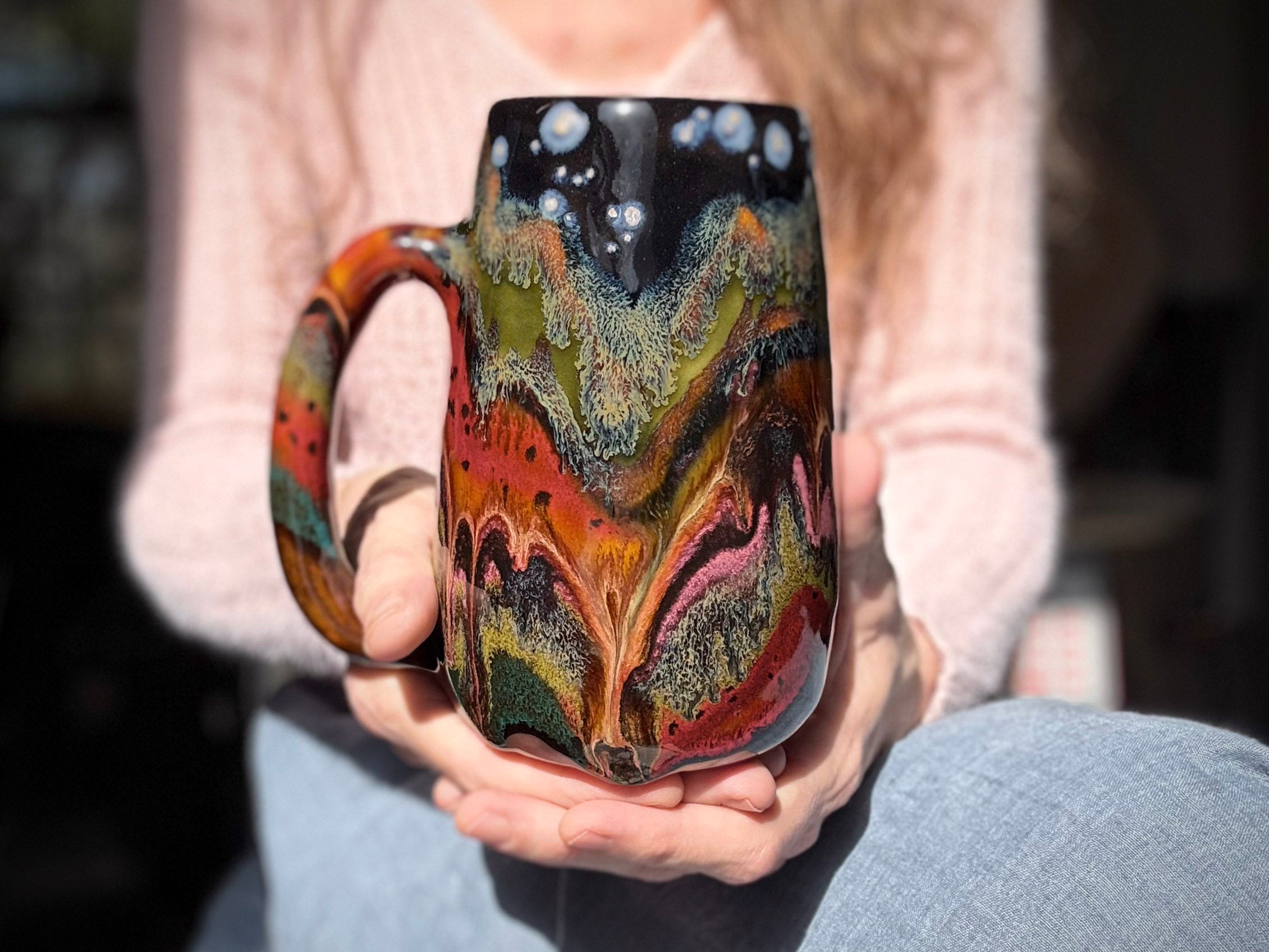 14-B Green Mountain Midnight Mug - TOP SHELF MISFIT, 25 oz.