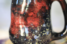 Load image into Gallery viewer, 12-F Scarlet Stellar Chaos Textured Divot Mug, 17 oz.