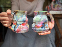 Load image into Gallery viewer, 15-E Whimsy Curvy Textured Mug, 15-16 oz (This listing is for one mug)