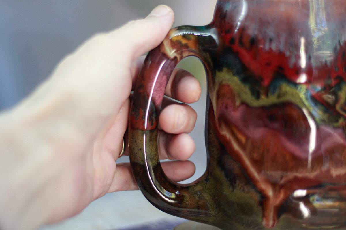 12-E Brown EXPERIMENT Textured Mug, 20 oz.