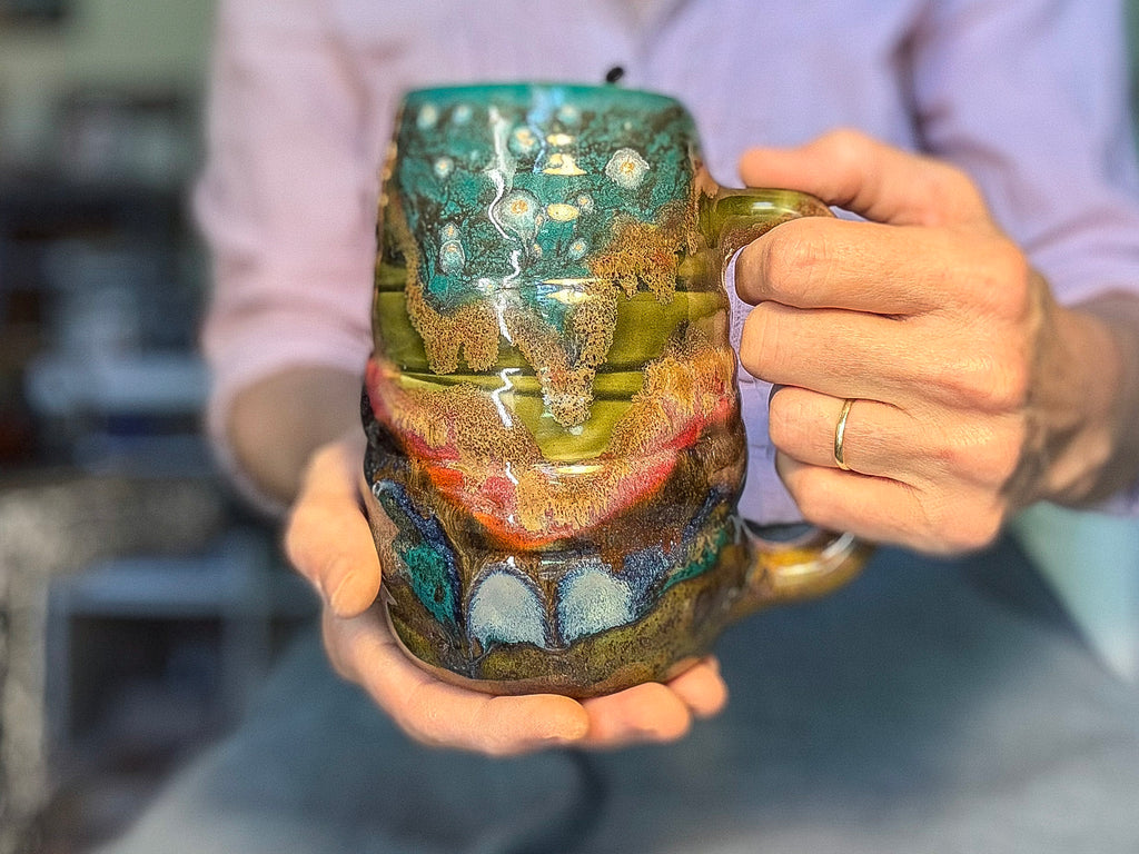 15-B Green Mountain Swirly Mug, 26 oz.