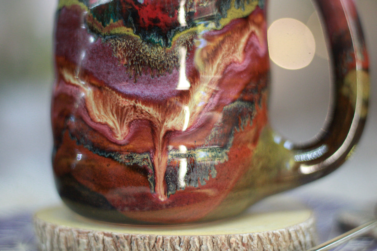 12-E Brown EXPERIMENT Textured Mug, 20 oz.