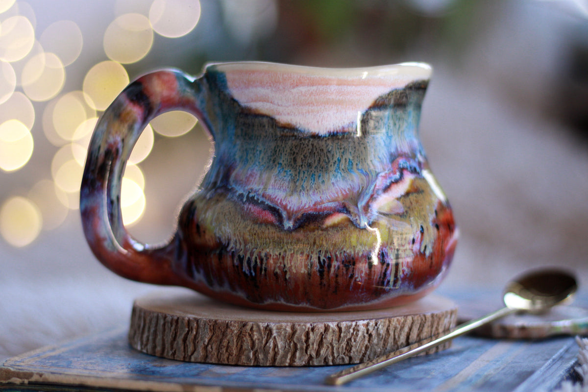 12-D EXPERIMENT Barely Flared Textured Mug, 11 oz.