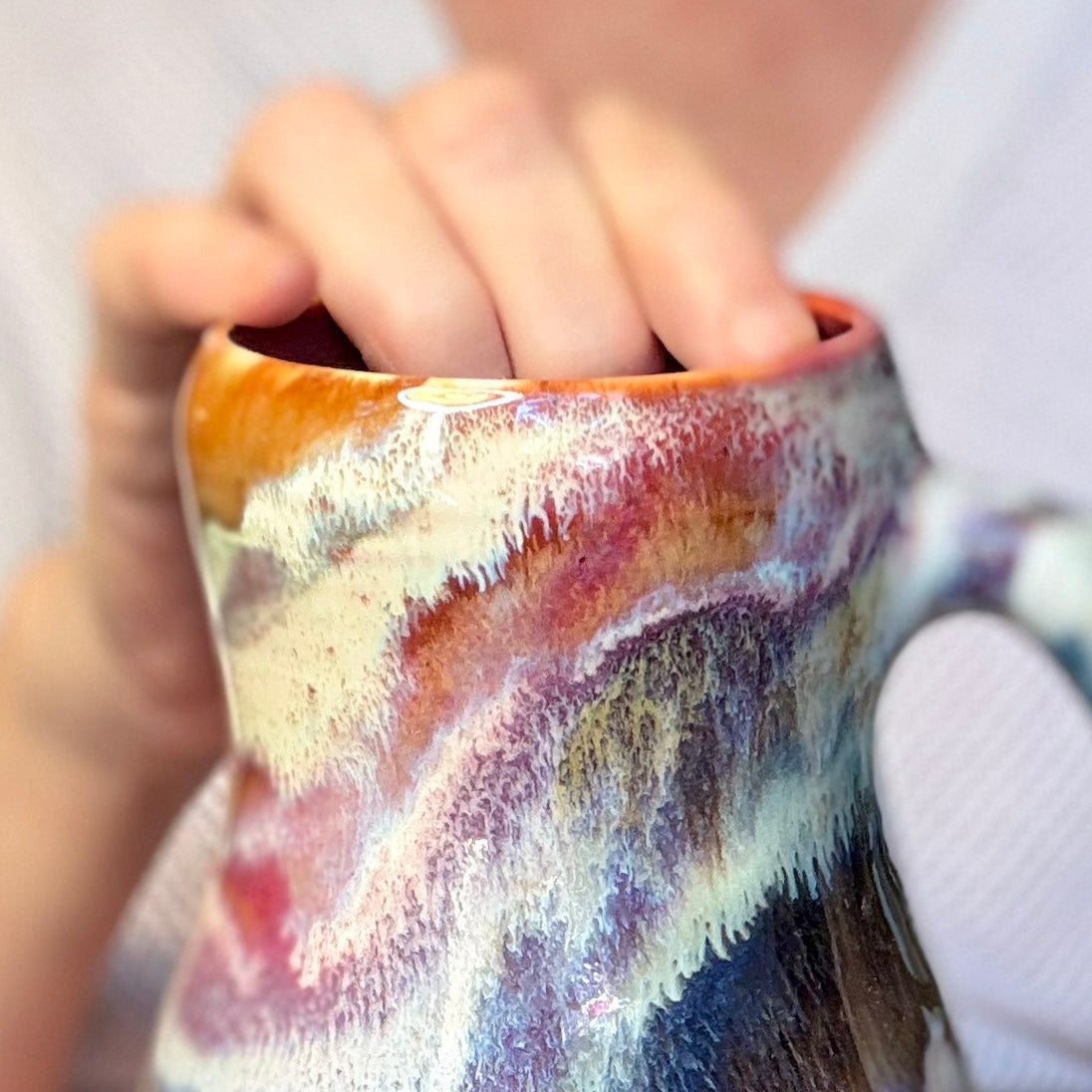 13-D Winter Rainbow Mug, 19 oz.