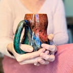 13-B Molten Melon Curvy Mug, 25 oz.