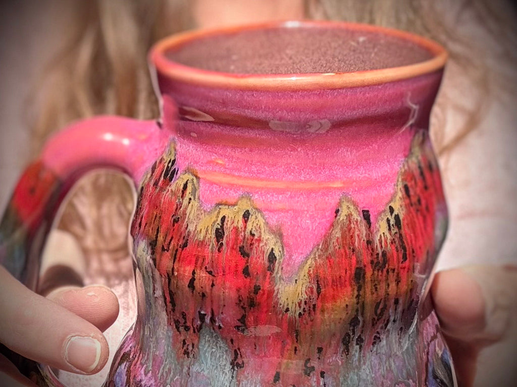 15-B Strawberry Fields Cuddle Mug - TOP SHELF MISFIT, 22 oz.
