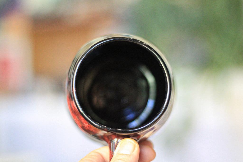 12-F Scarlet Stellar Chaos Textured Divot Mug, 17 oz.