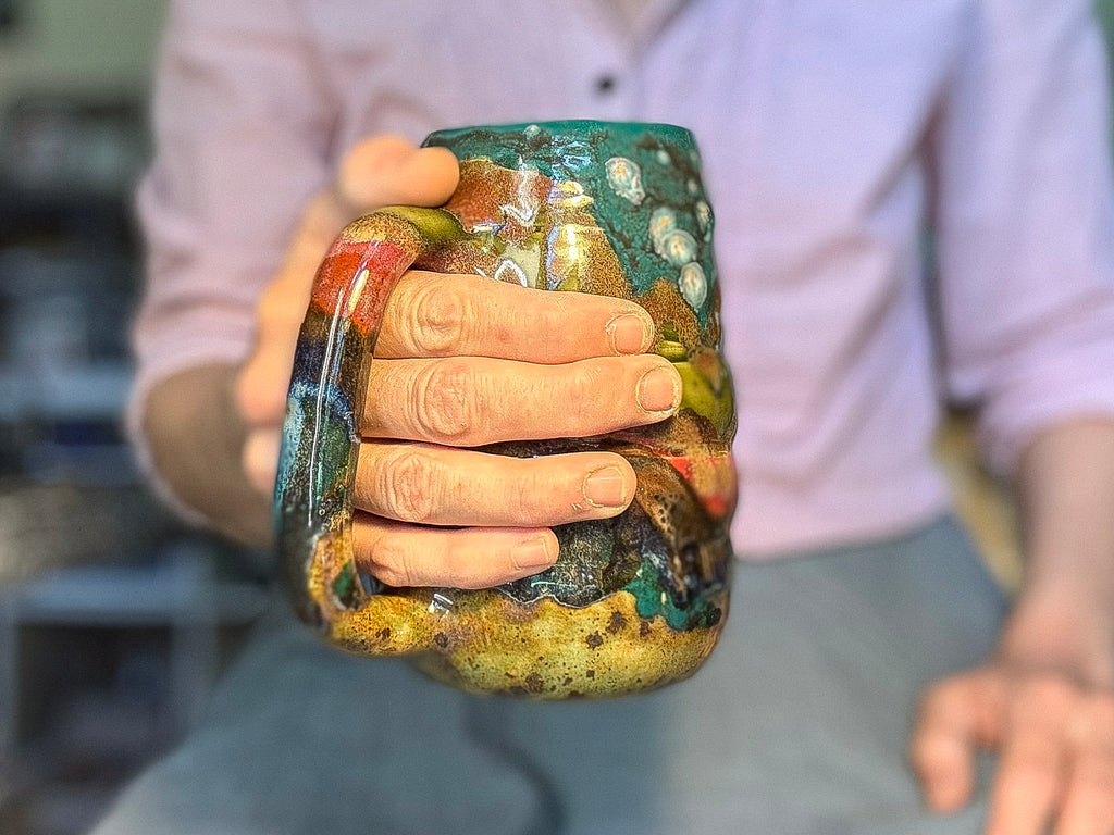 15-B Green Mountain Swirly Mug, 26 oz.
