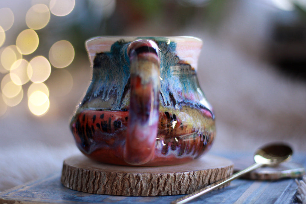12-D EXPERIMENT Barely Flared Textured Mug, 11 oz.