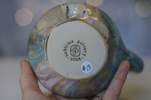 13-B Soft Earth Series PROTOTYPE Gourd Mug - MINOR MISFIT, 22 oz. - 10% off