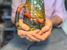 Load image into Gallery viewer, 15-B Green Mountain Swirly Mug, 26 oz.