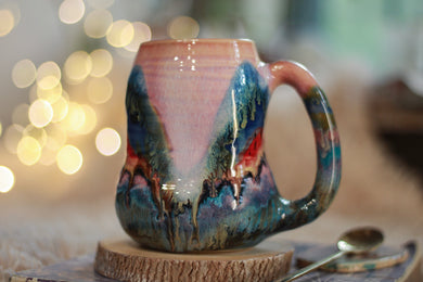 02-C EXPERIMENT Textured Divot Mug, 17 oz.