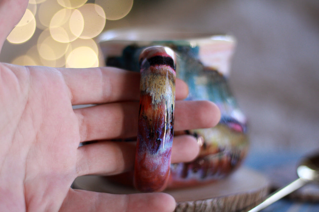 12-D EXPERIMENT Barely Flared Textured Mug, 11 oz.