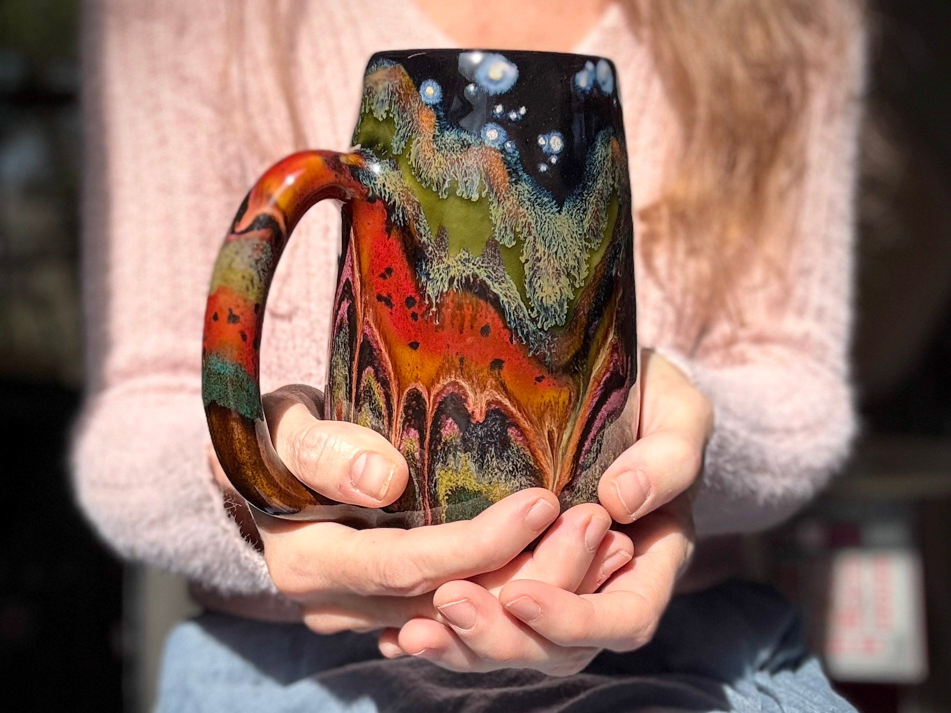 14-B Green Mountain Midnight Mug - TOP SHELF MISFIT, 25 oz.