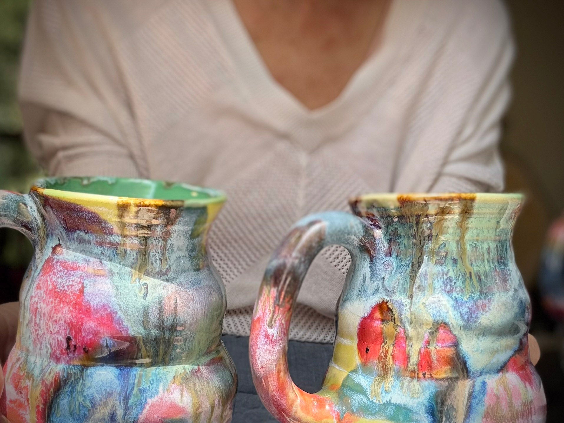 15-E Whimsy Curvy Textured Mug, 15-16 oz (This listing is for one mug)