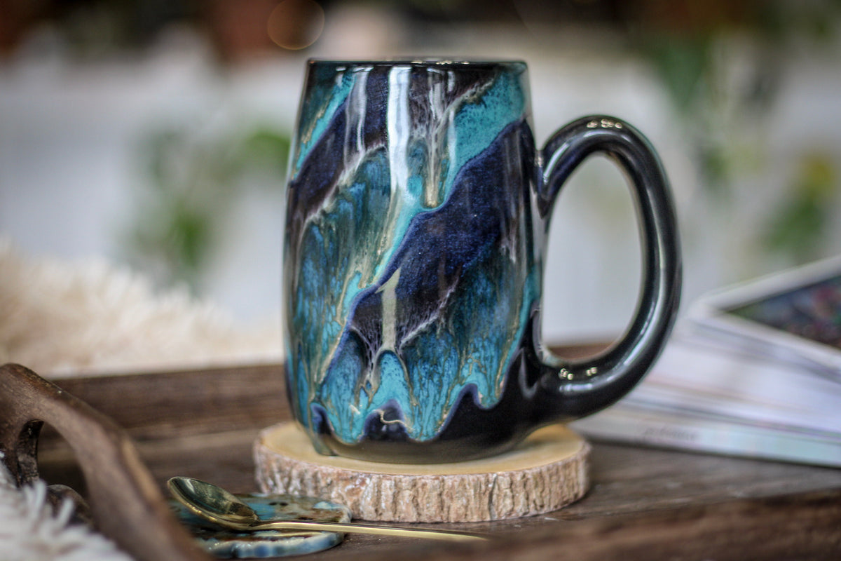 14-E Turquoise Grotto Mug, 18 oz.