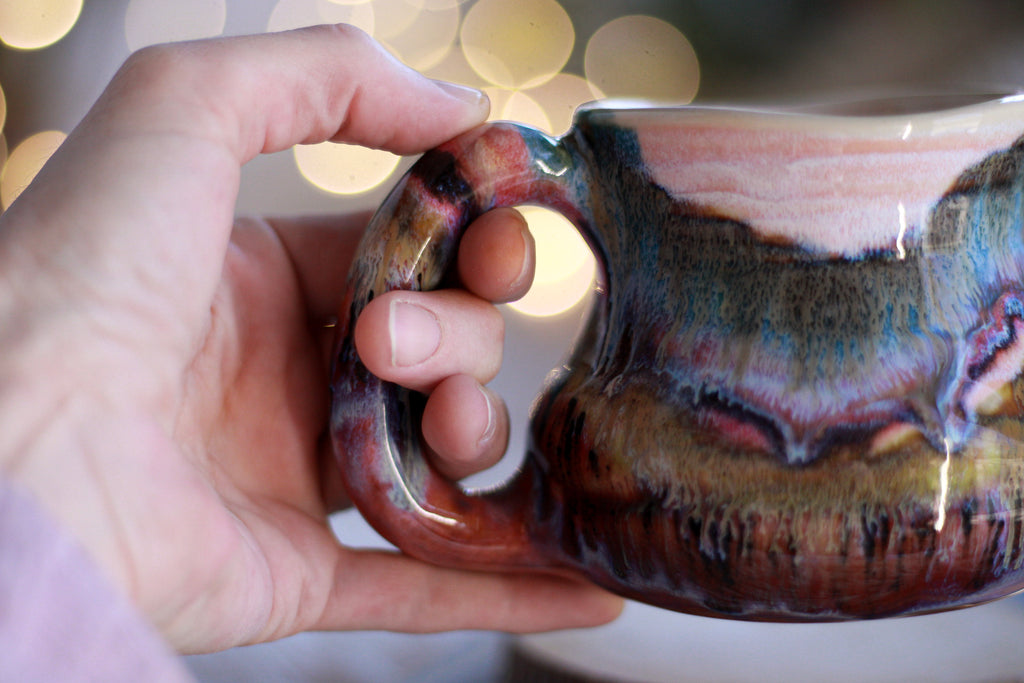 12-D EXPERIMENT Barely Flared Textured Mug, 11 oz.