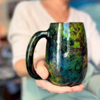 13-B Mossy Agate Slender Mug, 25 oz.