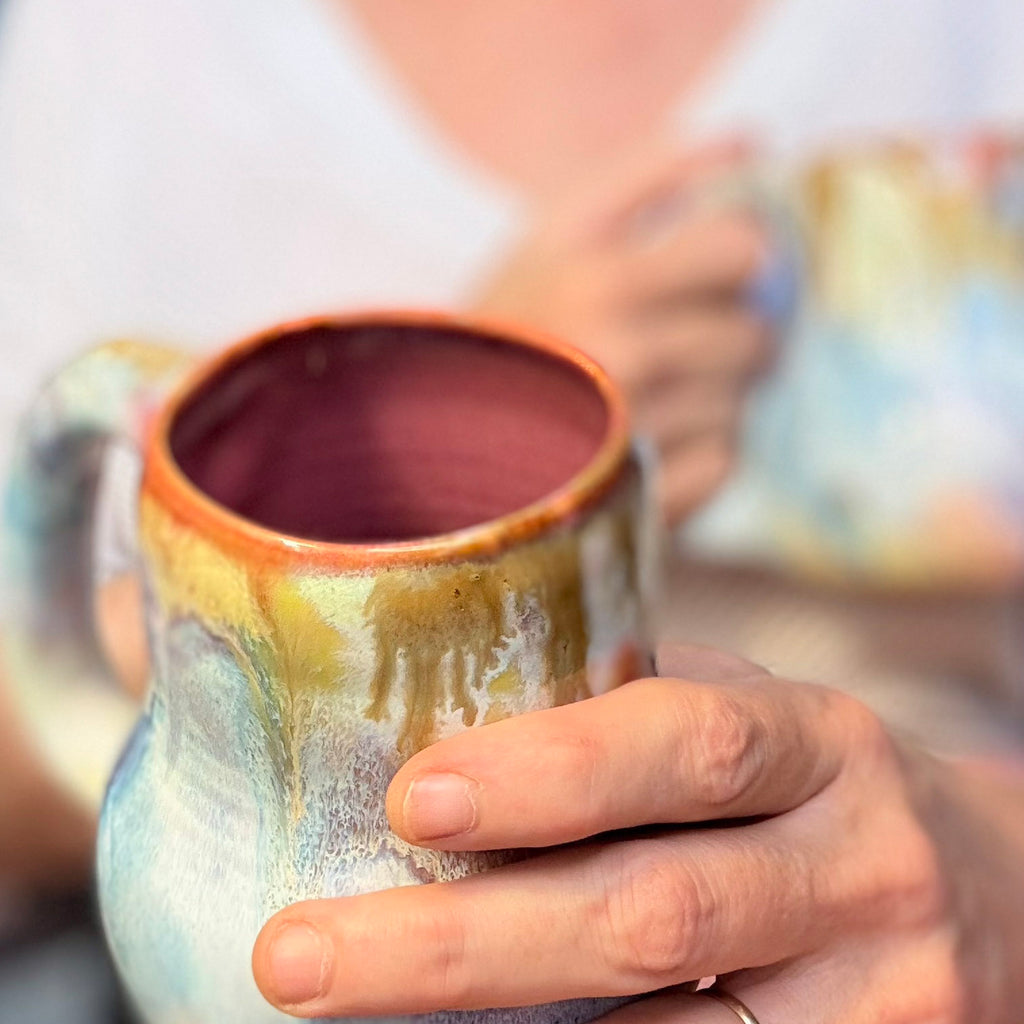 14-F Whimsy Mid Mod Mug, 17 oz. (This listing is for one mug)